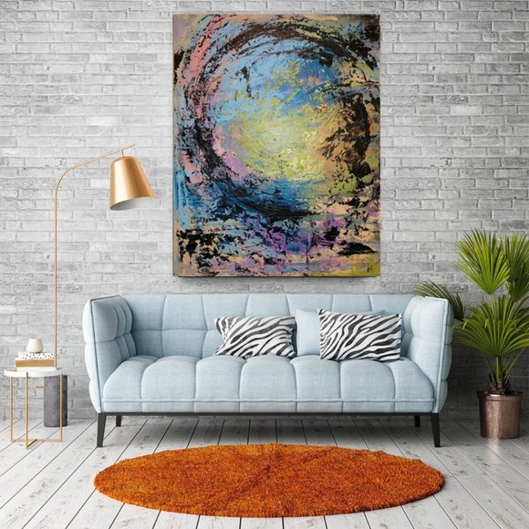 Wave Art Piece - Picture 1 of 2